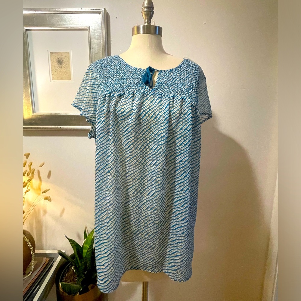 Canyon river blues blouse XL